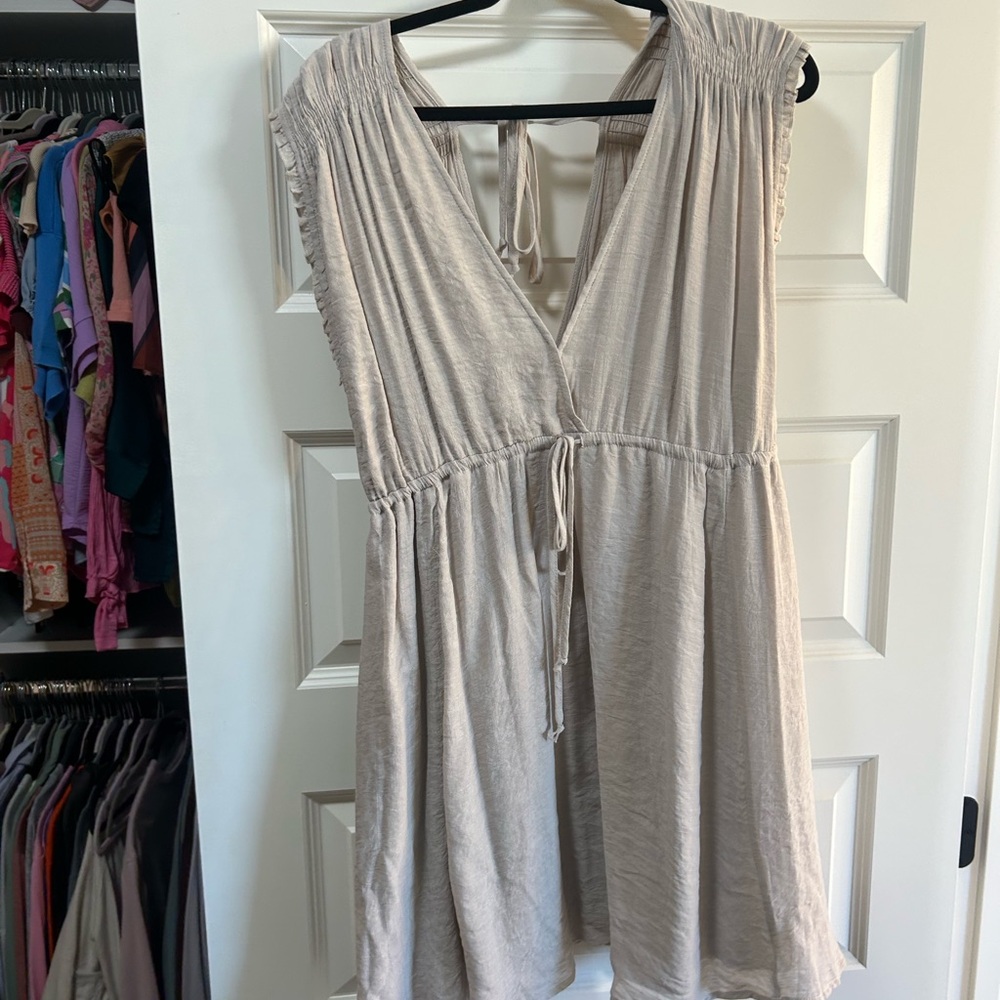 Wishlist Beige Sleeveless Dress